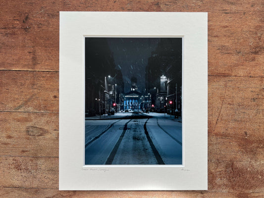 A cold night along Ingram street fine art print
