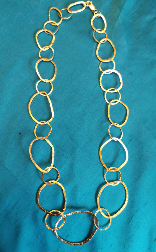 Linked Pebble Necklace