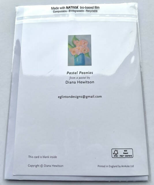 Pastel print blank greeting card