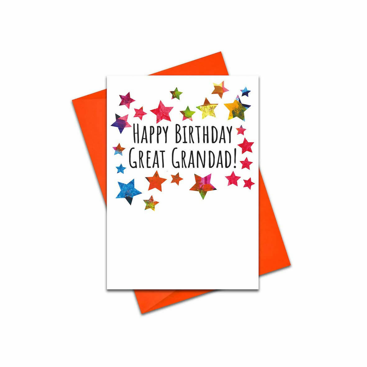 Great Grandad Birthday Card - Modern and Colourful Birthday Card