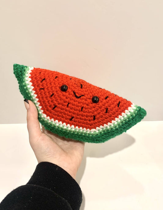 Watermelon Wedge Crochet Plush