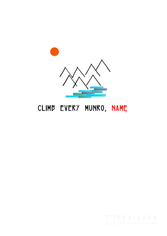 Art print: Climb Every Munro