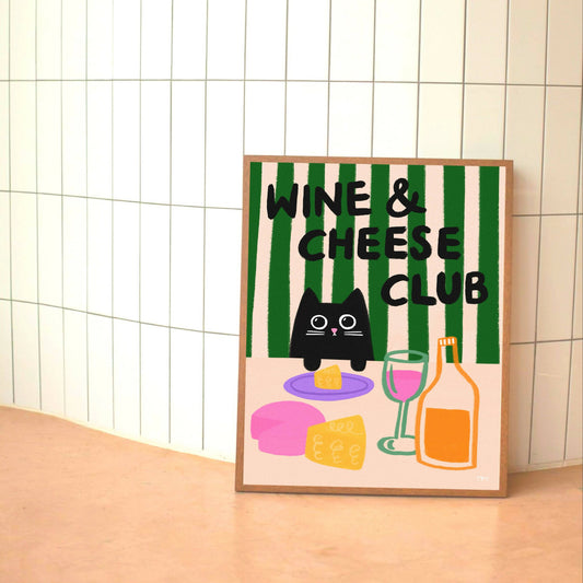 Wine & Cheese Club Print