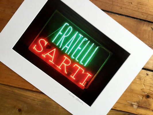 Sarti Glasgow, signed mounted print