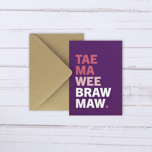 'Braw Maw' card