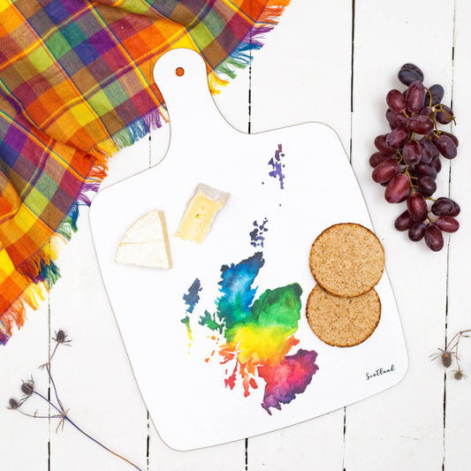 Scotland Watercolour Map Chopping Board