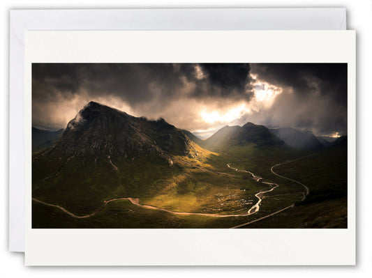 Buachaille Etive Mòr, Glen Coe - Scotland Greeting Card - Blank Inside