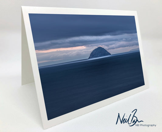 Ailsa Craig from Lendalfoot, Ayrshire - Scotland Greeting Card - Blank Inside