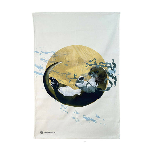 Moon Otter Cotton Tea-Towel