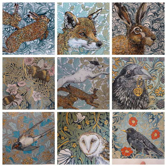 Morris Inspired Five Card Bundle