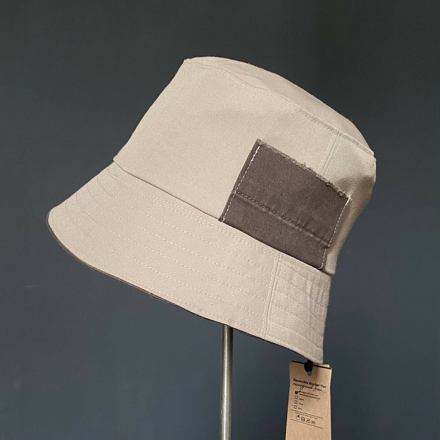Reversible Bucket Hat - Brown / Beige