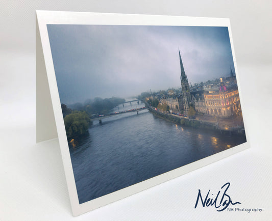 Perth & River Tay - Scotland Greeting Card - Blank Inside