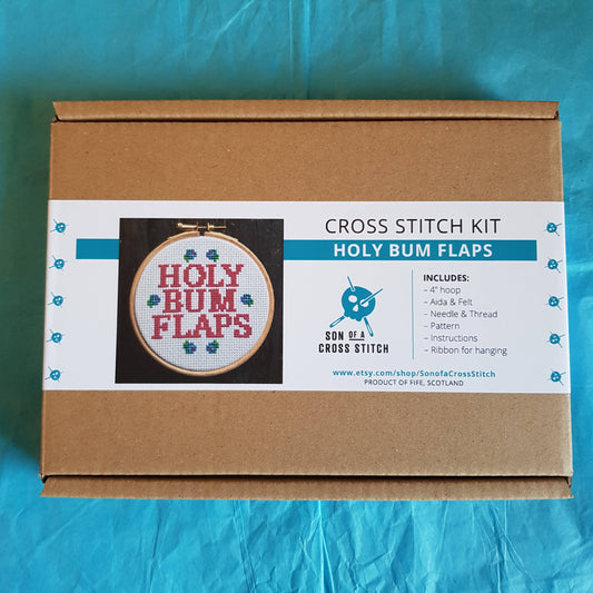Holy Bum Flaps Cross Stitch Kit