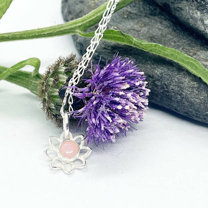Delicate Sterling Silver Flower Necklace