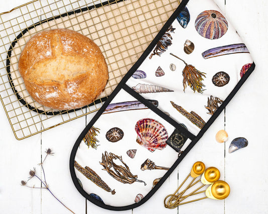 Sea Treasures Watercolour Oven Gloves