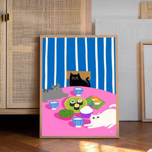 Cats Do Sushi Print