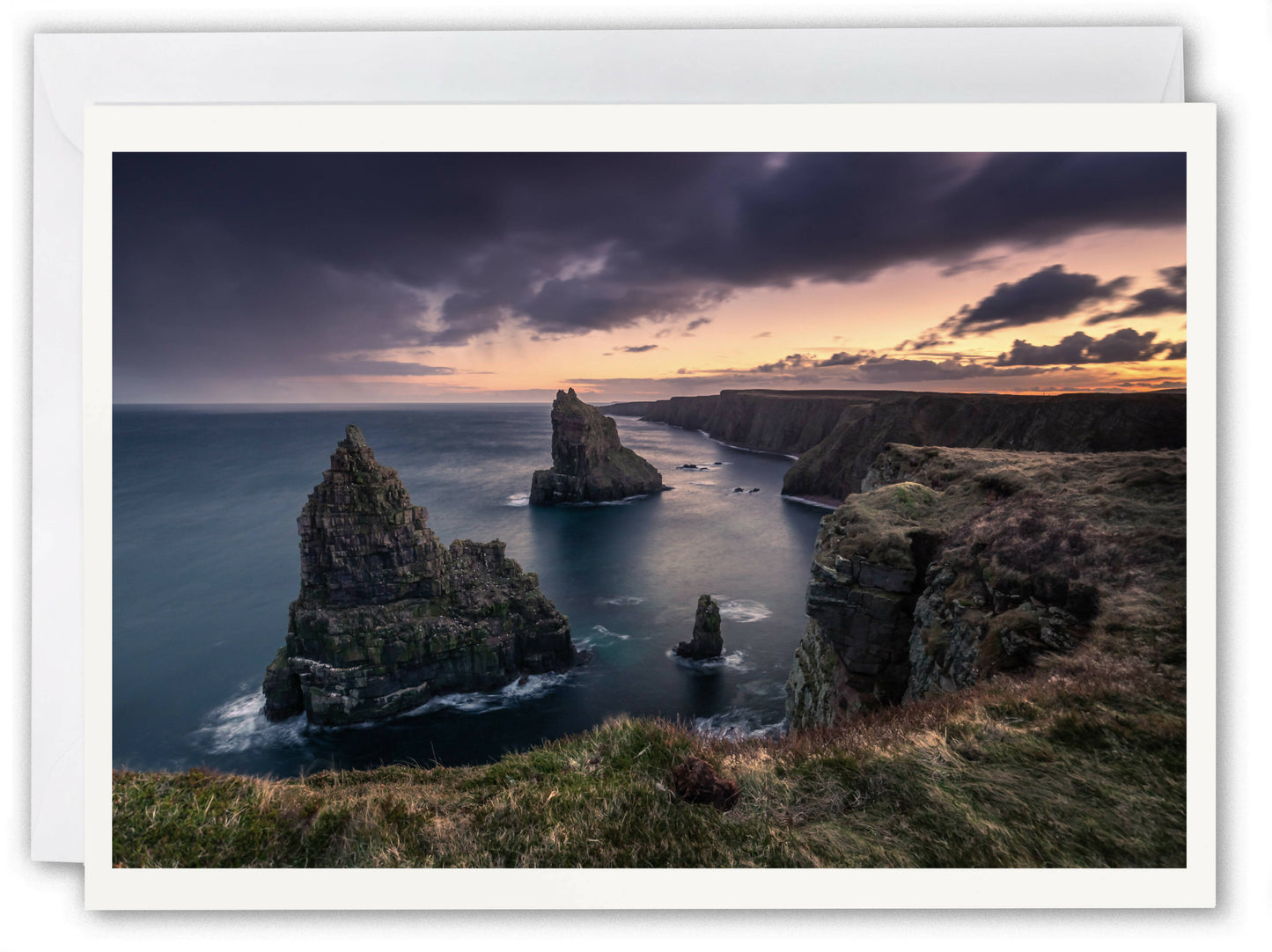 Stacks of Duncansby, Caithness - Scotland Greeting Card - Blank Inside