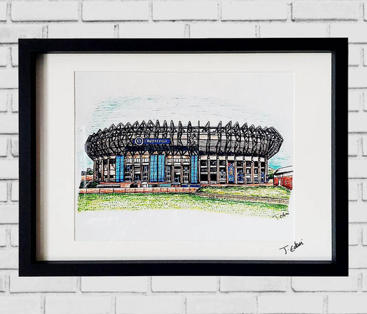 Edinburgh Art Print- BT Murrayfield stadium
