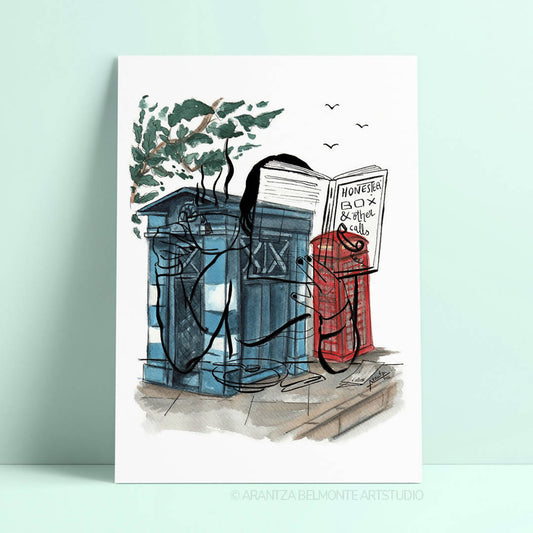 HonesTEA box and other calls - art print