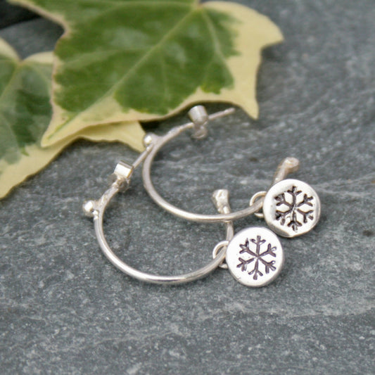 Sterling silver hoop earrings