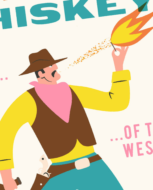 Cowboy Brand Whiskey Print