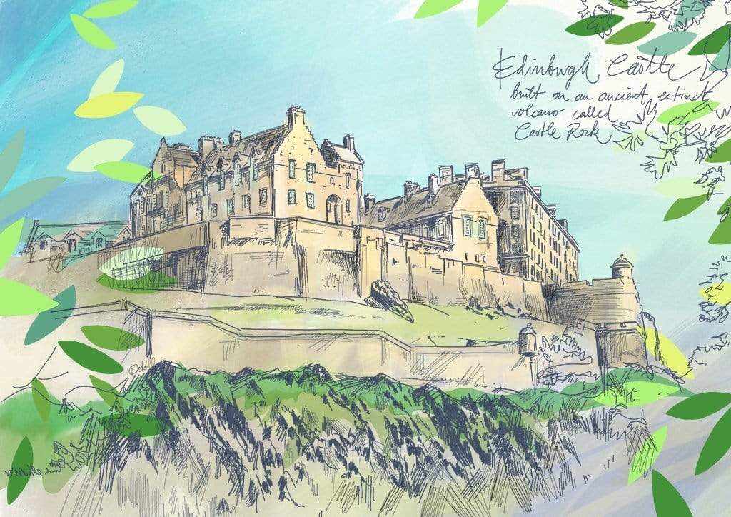 Edinburgh Castle Art Print