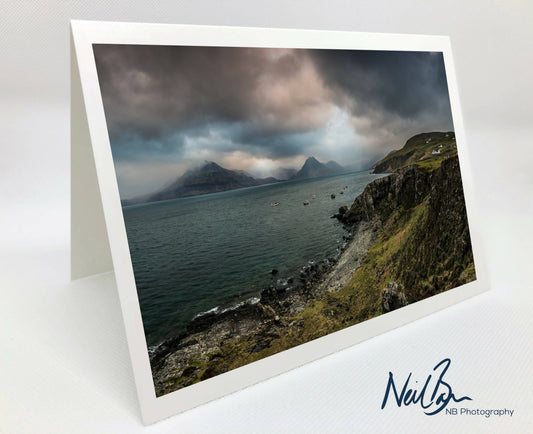Cuillins & Elgol, Isle of Skye - Scotland Greeting Card - Blank Inside