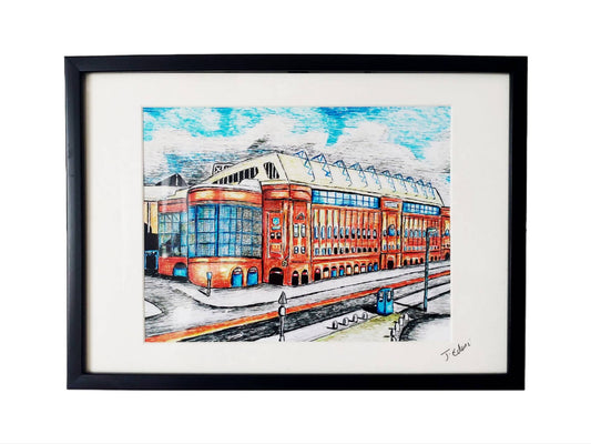 Glasgow Rangers FC, Ibrox Framed Art Print
