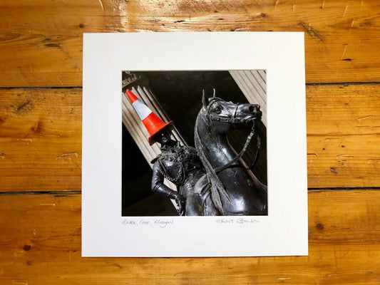 ‘Duke, Cone, Glasgow’ signed square mounted print 30 x 30cm