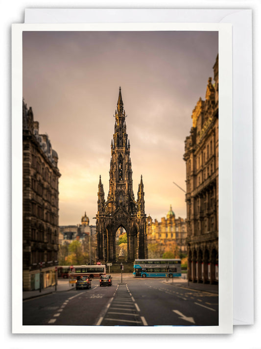 The Scott Monument, Edinburgh - Scotland Greeting Card - Blank Inside