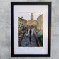 Framed Edinburgh Art Print- Grass-market and Castle