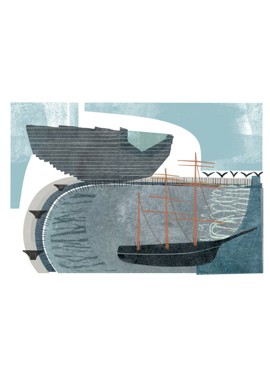 Dundee Riverside Art Print