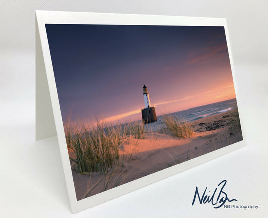 Rattray Head Lighthouse, Aberdeenshire - Scotland Greeting Card - Blank Inside