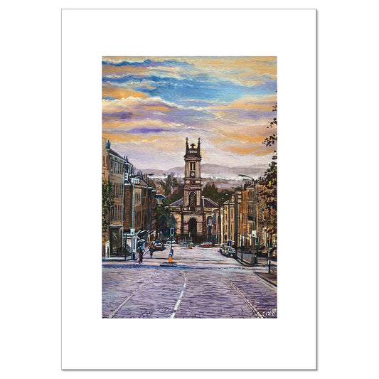 Howe Street Towards St Stephen’s - Giclee Fine Art Print 29.7x42cm
