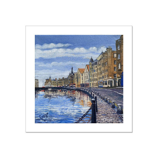Leith Shore - Giclee Fine Art Print 30x30cm