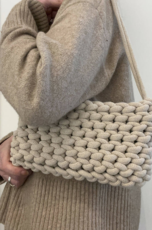 Beige Shoulder Bag