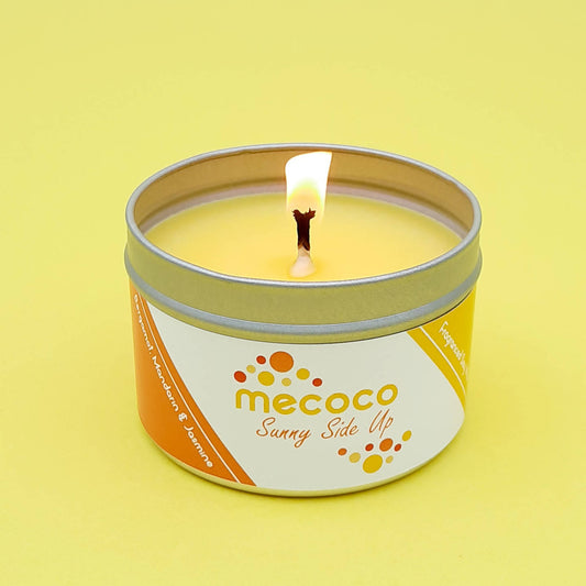 Sunny Side Up / Bergamot, Mandarin & Jasmine, Yellow Scented Soy Wax Candles