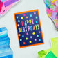 Birthday Card - Colourful and modern design