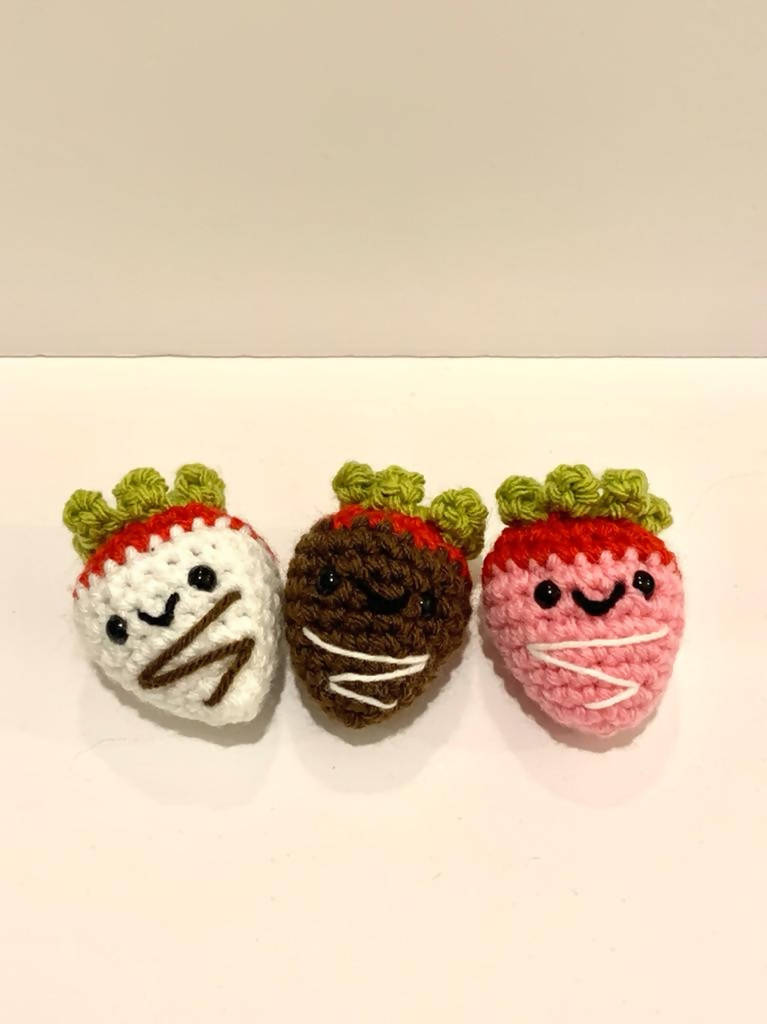 Little Strawberry Crochet Plush