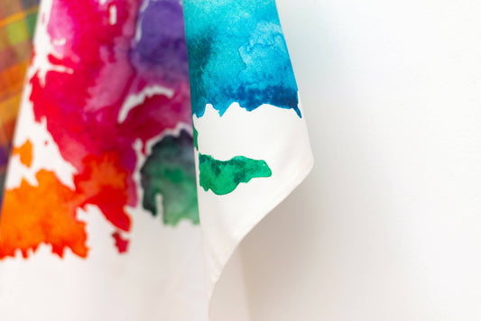 Lewis & Harris Watercolour Map Tea Towel