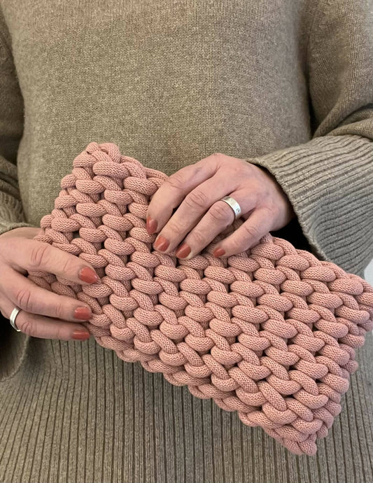 Blush Pink Clutch Bag