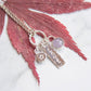 Handmade sterling silver charm necklace with lavender amethyst