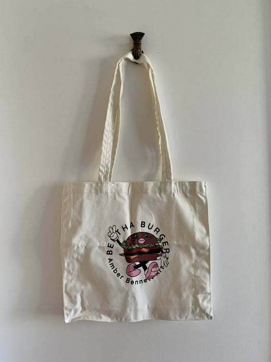 Bertha Burger Tote Bag