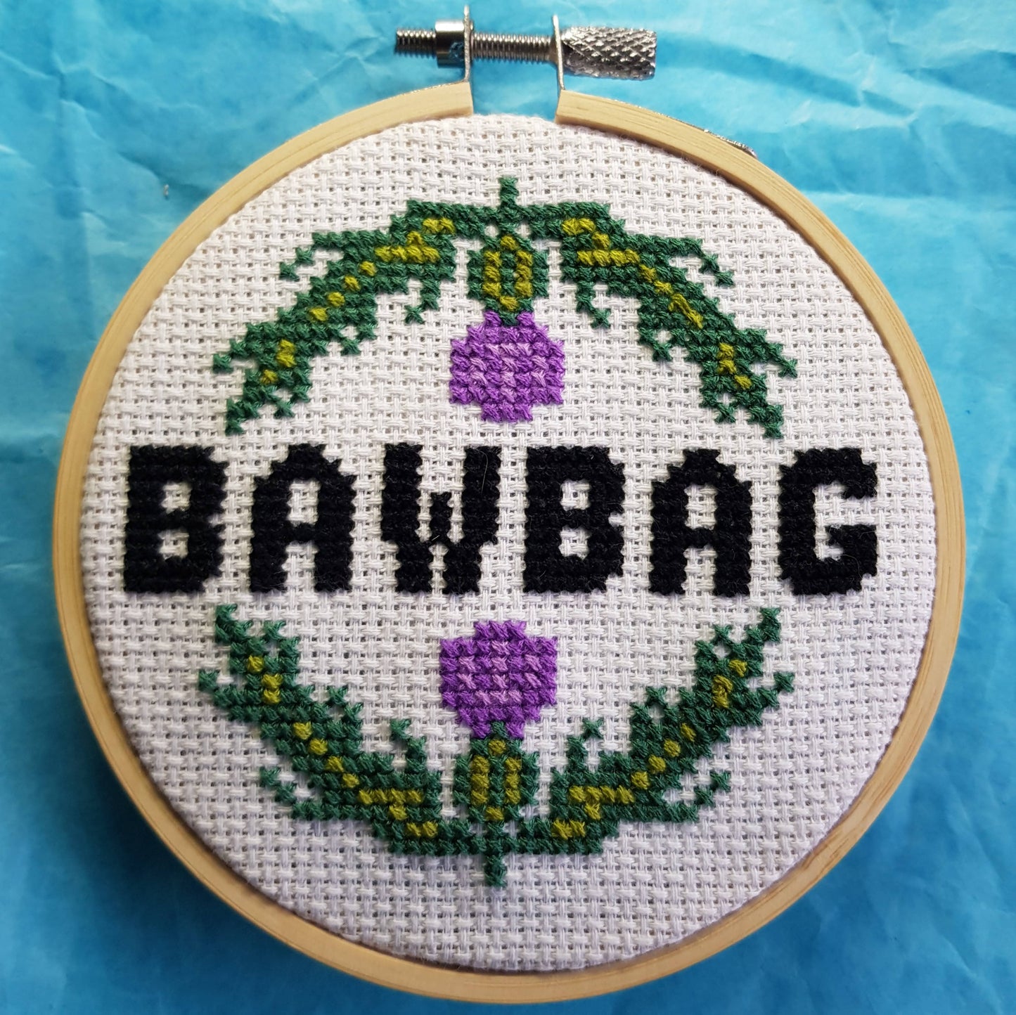 Bawbag Cross Stitch Kit