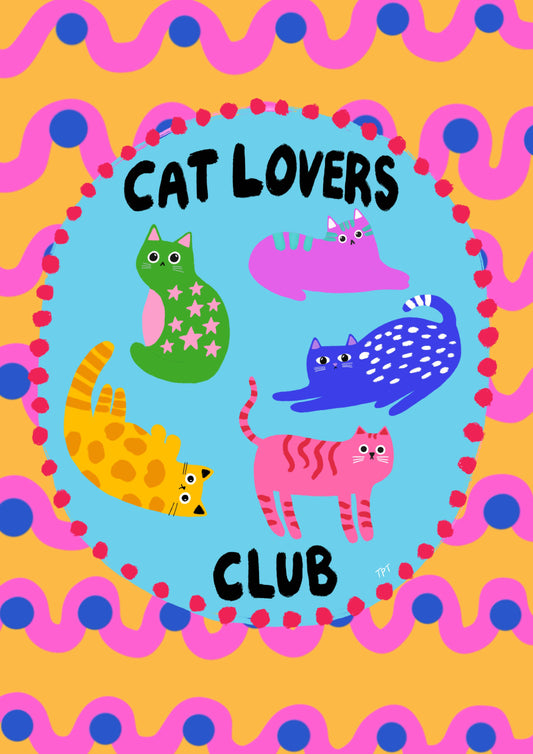 Cat Lovers Club Print