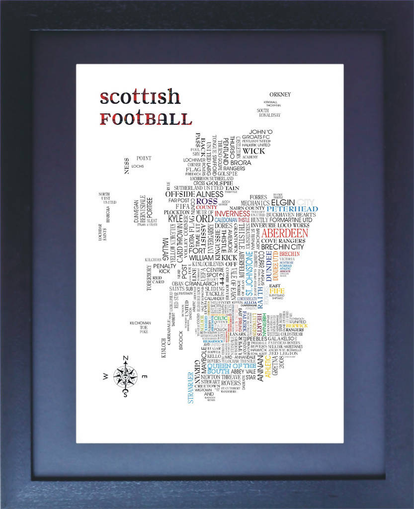 Scottish Football Print