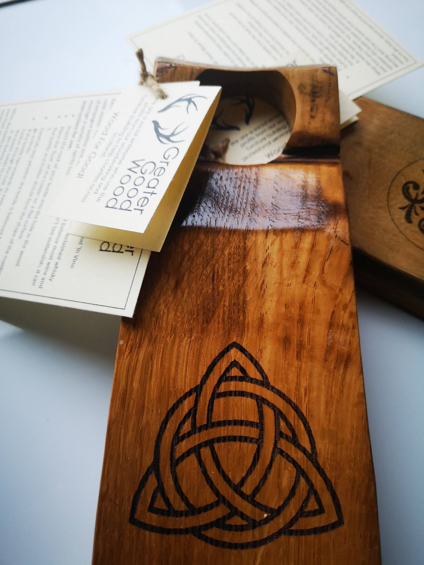 Whisky Wood Bottle Balance