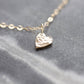 Solid 9ct Recycled Gold Heart Pendant Necklace
