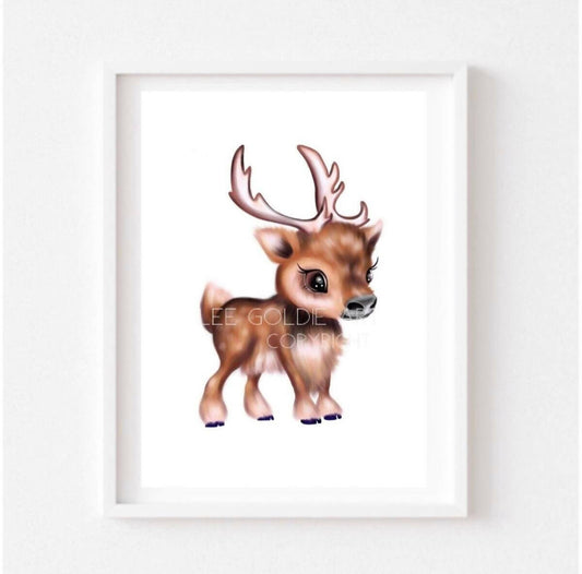 Dumpling the Deer - A4 Print
