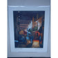 Ashton Lane at night, Glasgow. Art Print.